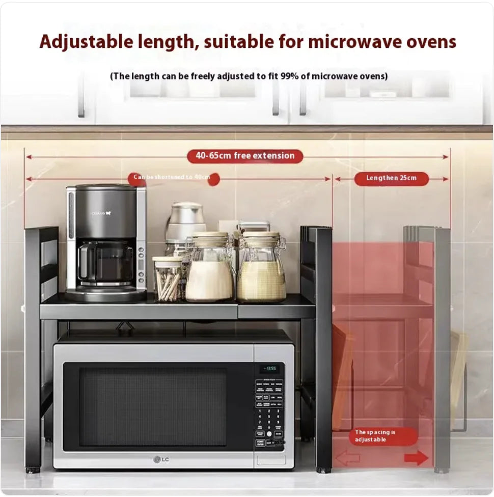 Retractable Microwave Oven Shelf