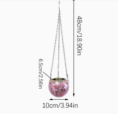 Boho Disco Ball Hanging Planter