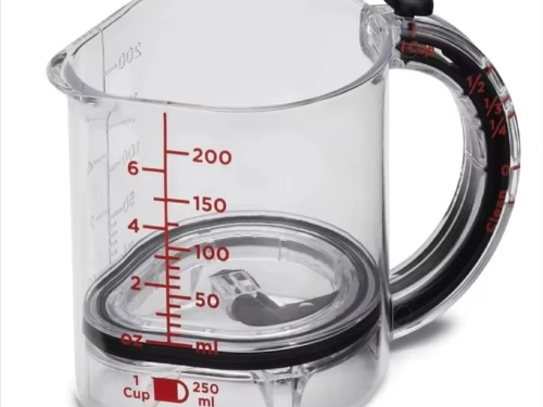 4-In-1 Adjustable Measuring Cup Portable Measuring Container Multi-Functional Measuring Cup Ith Scraper-Style Seal Base