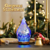 Oil Diffuser 3D Glass Aromatherapy Ultrasonic Humidifier, Air Refresh Auto Shut-Off, Timer Setting, BPA Free for Home Hotel Yoga Leisure SPA Gift 150Ml Last 6H